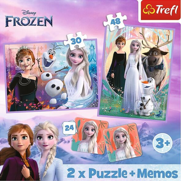 Trefl PUZZLE 2W1 MEMOS TREFL KSIEZNICZKI W KRAINIE PUD 13011458 5900511933352
