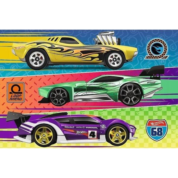 Trefl Puzzle 60 element?w Wy?cigi Hot Wheels 13011510 5900511173895