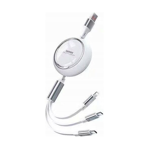 Kabel USB Remax USB-A - USB-C + microUSB + Lightning 1.2 m Czarny 13026755 6954851208044