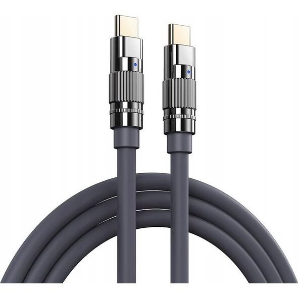 Kabel USB Remax USB-C - USB-C 1.2 m Szary 13026757 6954851206057