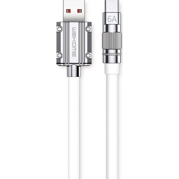 Kabel USB Wekome USB-A - USB-C 1 m Biały (WK-WDC-186_02_WHITE) 13026860 6941027632888