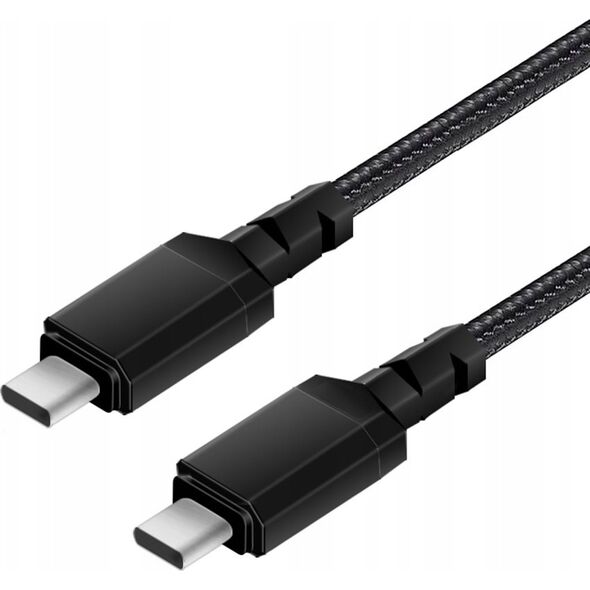 Kabel USB Maclean USB-C - USB-C 1 m Czarny (3) 13026881 5902211130543