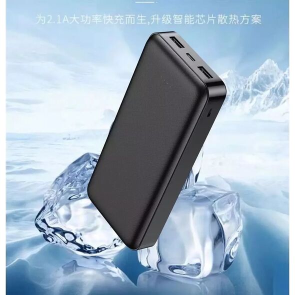 Powerbank 4kom.pl Powerbank Bateria zewnętrzna VEGER A20 - 20 000mAh czarny (W2015) 13029823 6970453554136