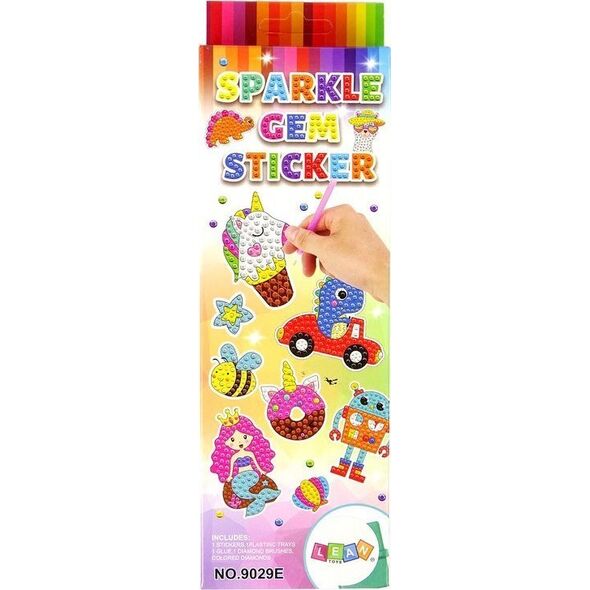 LeanToys Zestaw Naklejek Haft Diamentowy Kosmos Astronauta Mozaika 13030753 5905515354462