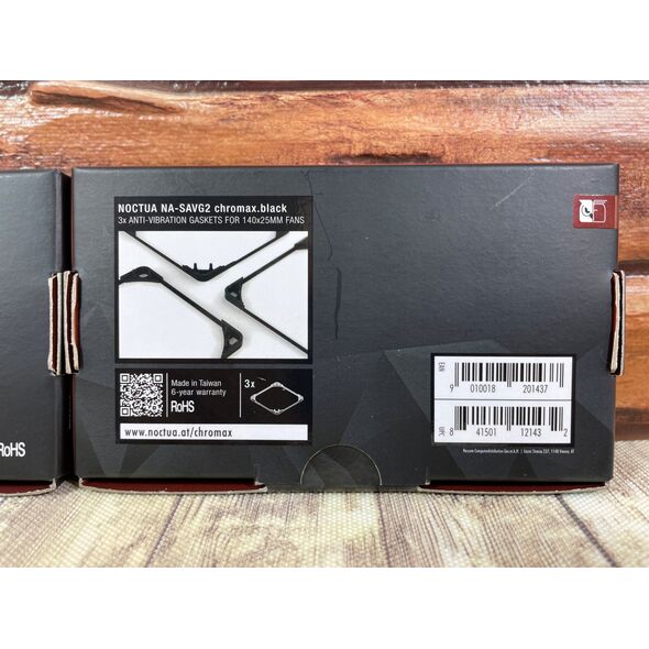 Noctua Noctua NA-SAVG2 chromax.black Uszczelki antywibracyjne 140mm 3szt 13040551 9010018201437