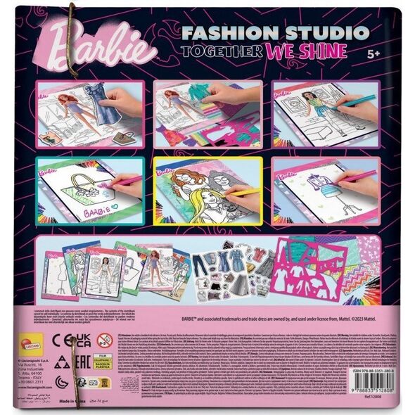Lisciani LISCIANI BARBIE SKETCH BOOK TOGETHER FASHION STUDIO 13048238 9788833512808