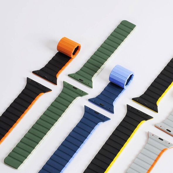DUXDUCIS Pasek magnetyczny Dux Ducis Strap (LD Version) Apple Watch 4/5/6/7/SE/8 40/41mm czarno-żółty 13059767 6934913027844