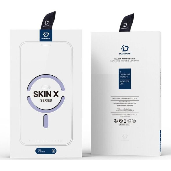 DUXDUCIS Etui Dux Ducis Skin X Pro MagSafe Apple iPhone 15 Plus fioletowy 13087031 6934913025222