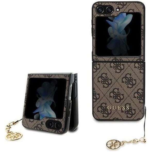 Guess Etui Guess GUHCZF5GF4GBR Samsung Galaxy Z Flip 5 hardcase 4G Charms Collection brązowy 13087211 3666339171957
