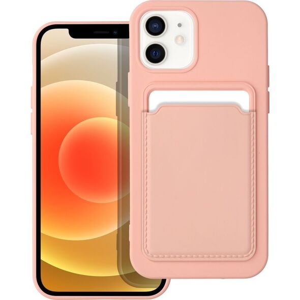 OEM Futerał CARD CASE do IPHONE 12 / 12 Pro różowy 13087797 5903396153709