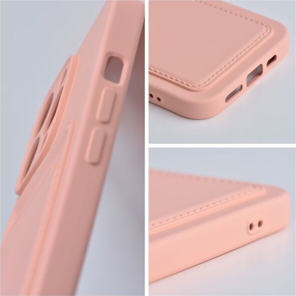 OEM Futerał CARD CASE do IPHONE 12 / 12 Pro różowy 13087797 5903396153709
