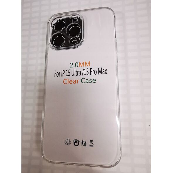 OEM Futerał CLEAR CASE 2mm do IPHONE 15 PRO MAX (camera protection) 13087817 5903396212871