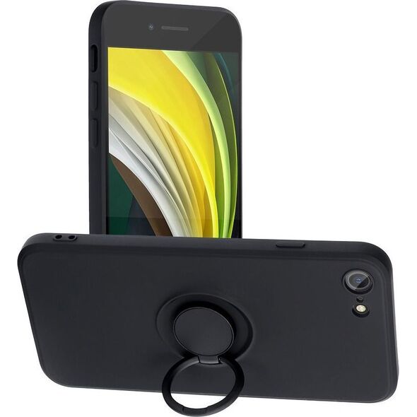 OEM Futerał SILICONE RING do IPHONE 7 / 8 / SE 2020 / SE 2022 czarny 13088274 5903396123559