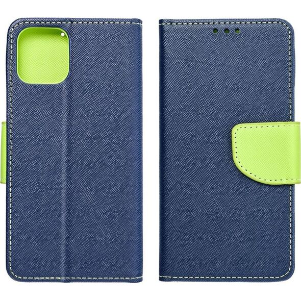 OEM Kabura Fancy Book do  XIAOMI Redmi NOTE 12 4G granatowy / limonka 13088347 5903396205231