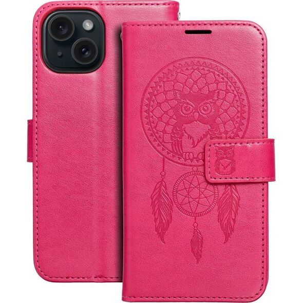 OEM Kabura MEZZO Book do IPHONE 15 łapacz snów magenta 13089207 5903396214424