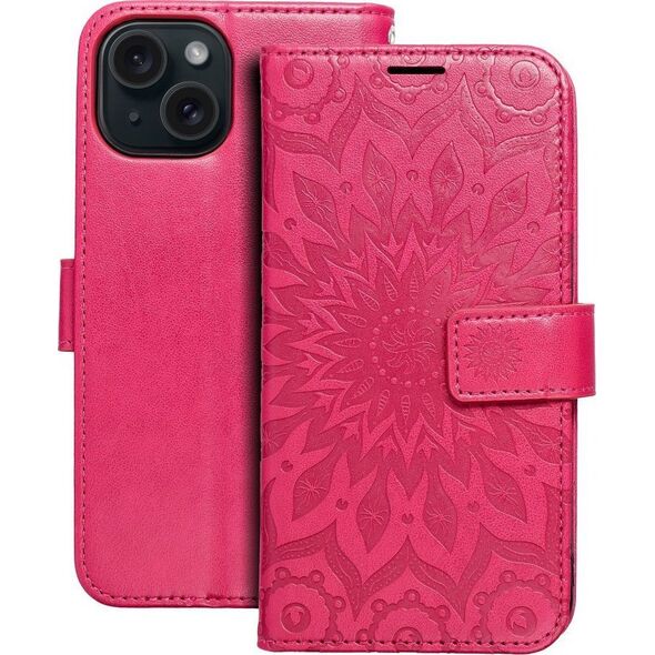 OEM Kabura MEZZO Book do IPHONE 15 mandala magenta 13089210 5903396215568
