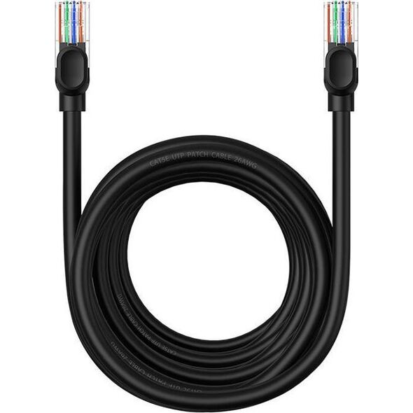 Baseus Kabel sieciowy Baseus Ethernet CAT5, 8m (czarny) 13097249 6932172637002