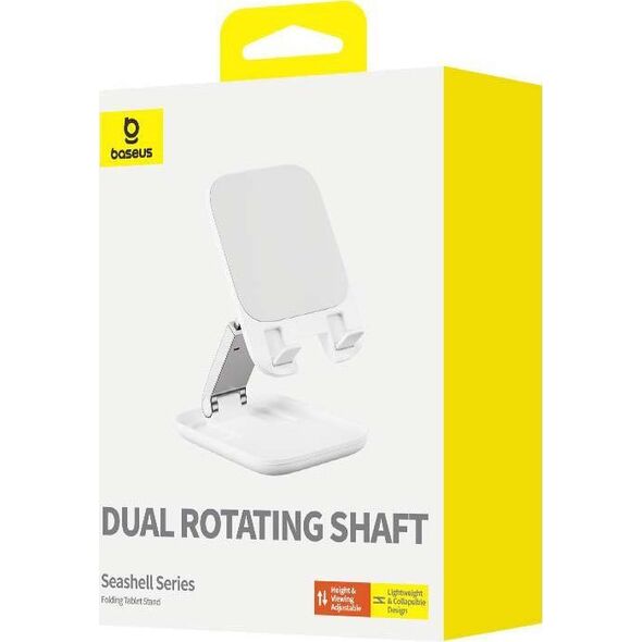Stojak Baseus Składany stojak na tablet Baseus Seashell (biały) 13097251 6932172634629