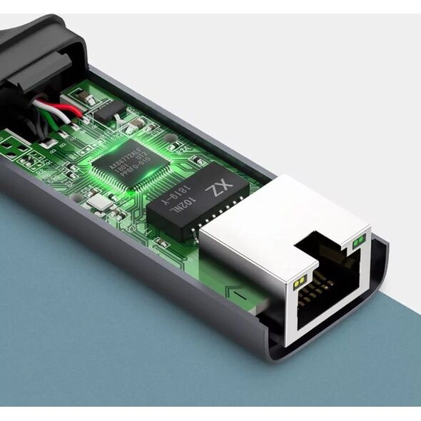 Adapter USB Ugreen Adapter USB-C na RJ45 UGREEN aluminiowy, Gigabit Ethernet (szary) 13112847 6957303804191