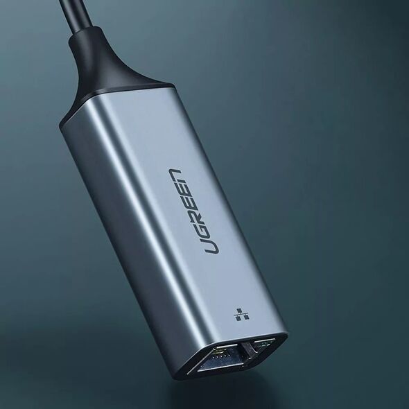 Adapter USB Ugreen Adapter USB-C na RJ45 UGREEN aluminiowy, Gigabit Ethernet (szary) 13112847 6957303804191