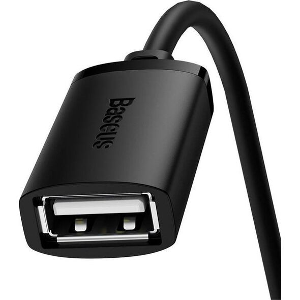 Kabel USB Baseus USB-A - USB-A 0.5 m Czarny (B00631100111-00) 13117347 6932172629656