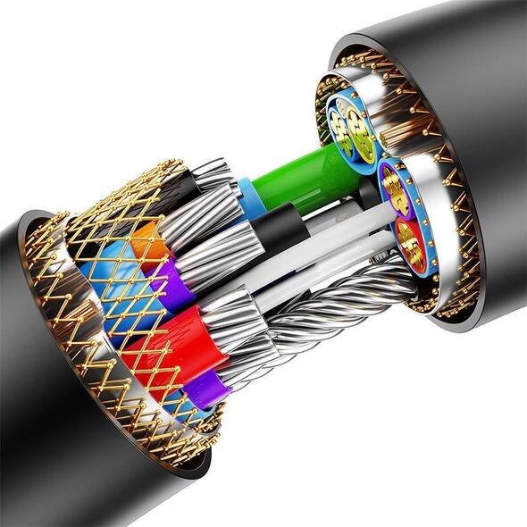 Kabel USB Baseus USB-A - USB-A 1.5 m Czarny (B00631101111-00) 13117348 6932172629878