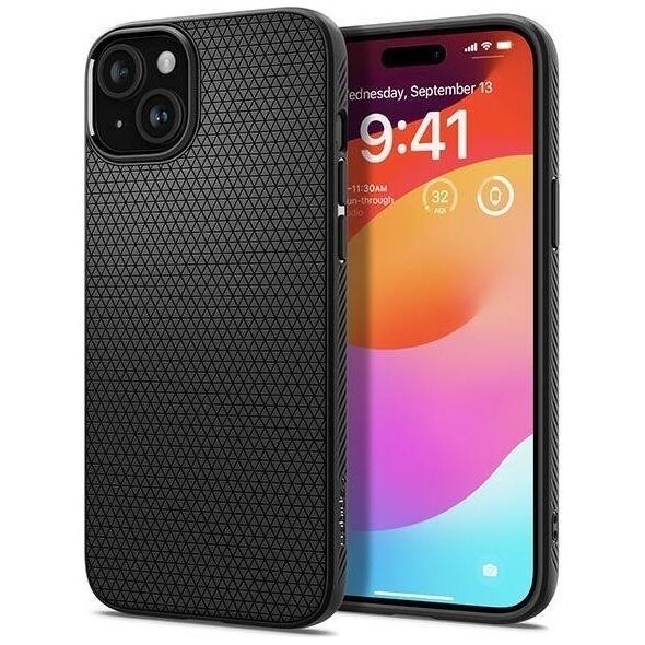 Spigen Spigen Liquid Air iPhone 15 Plus 6.7" czarny/matte black ACS06650 13119030 8809896749893
