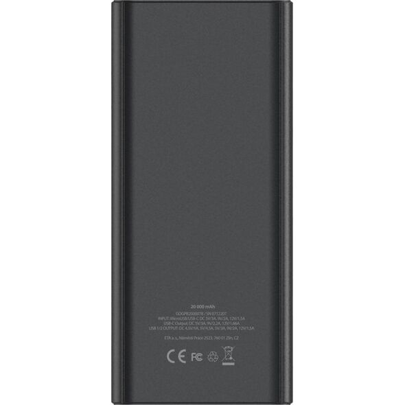 Powerbank GoGEN Power Bank 20 000 mAh Gogen PB200007B czarny 13123228 8590393347629
