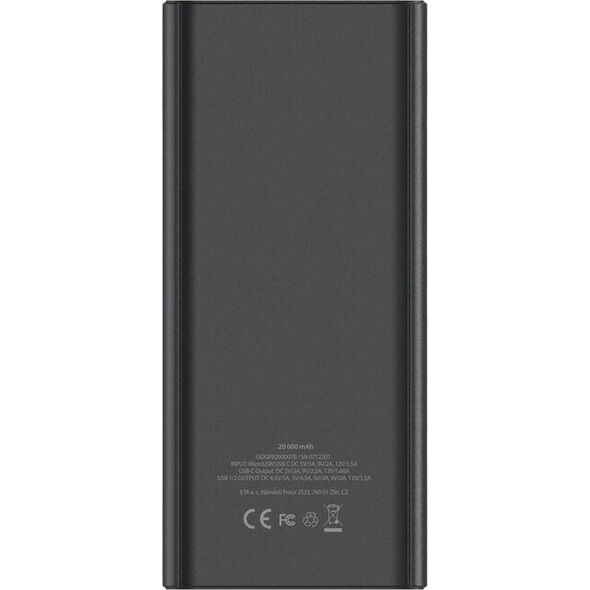Powerbank GoGEN Power Bank 20 000 mAh Gogen PB200007B czarny 13123228 8590393347629