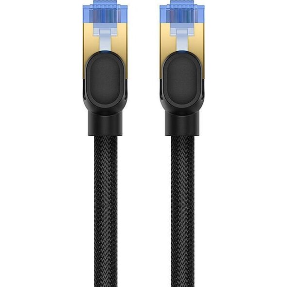 Baseus Kabel sieciowy w oplocie kat. 7 Baseus Ethernet RJ45, 10Gbps, 8m (czarny) 13123407 6932172646622