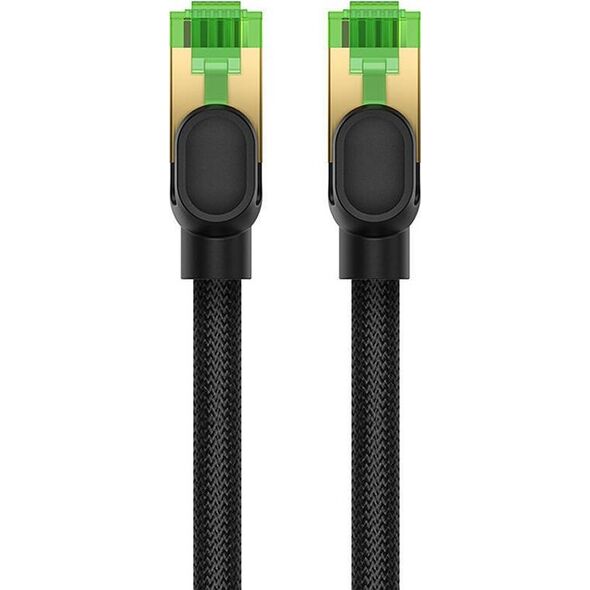 Baseus Kabel sieciowy w oplocie kat. 8 Baseus Ethernet RJ45, 40Gbps, 1m (czarny) 13123412 6932172646776