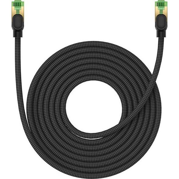 Baseus Kabel sieciowy w oplocie kat. 8 Baseus Ethernet RJ45, 40Gbps, 8m (czarny) 13123417 6932172646820