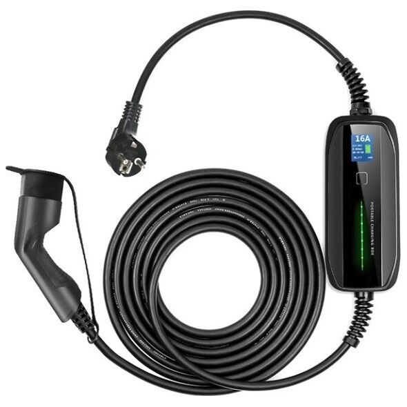 Ładowarka ExtraLink BS-PCD030 1 faza, 16A, 3.6kW, Type 2, Schuko, 5.5m, LCD (EX.31865) 13128289 5905090331865