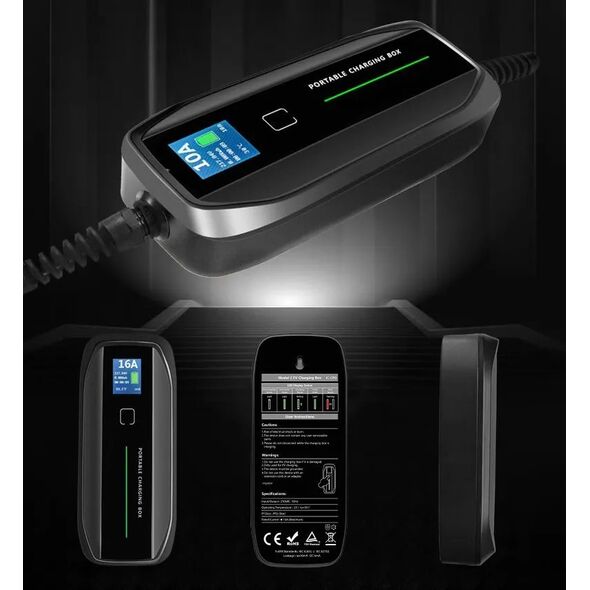 Ładowarka ExtraLink BS-PCD030 1 faza, 16A, 3.6kW, Type 2, Schuko, 5.5m, LCD (EX.31865) 13128289 5905090331865