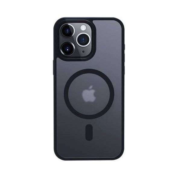 Crong Etui Hybrid Frost MAG Cover iPhone 15 Pro MagSafe Granatowe 13132653 5904310703291