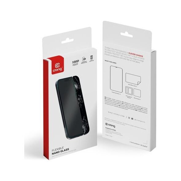 Crong Niepękajšce szkło hybrydowe Nano Glass iPhone 15 Pro 13132666 5904310703352