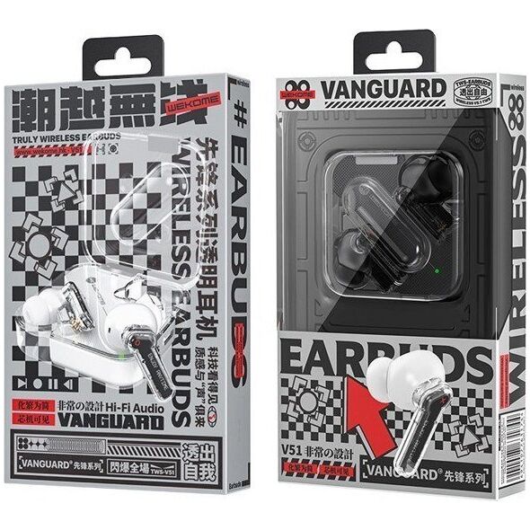 Słuchawki Wekome V51 Vanguard Czarne (WK-V51_BLACK) 13132688 6941027633236