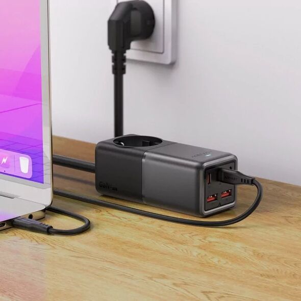 Ładowarka Acefast Ładowarka sieciowa / listwa zasilająca Acefast Z2, GaN, 3xUSB-C, 2xUSB-A, 75W (czarna) 13132758 6974316282501