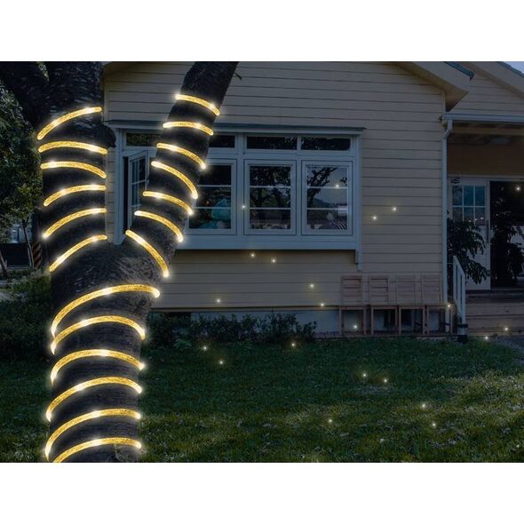 PR Sznur ozdobny 100 LED z brokatem, złoty, światło ciepłe białe 13133567 5902270777611