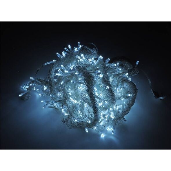 LTC PR Kurtyna 300 x LED, 3 x 3 m, 8 funkcji, AC 230 V, sterowana pilotem, światło zimne białe. 13133574 5902270764369