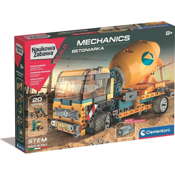 Clementoni Zestaw konstrukcyjny Laboratorium Mechaniki - Betoniarka 13133634 8005125508075