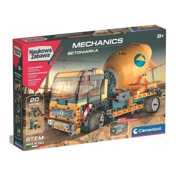 Clementoni Zestaw konstrukcyjny Laboratorium Mechaniki - Betoniarka 13133634 8005125508075
