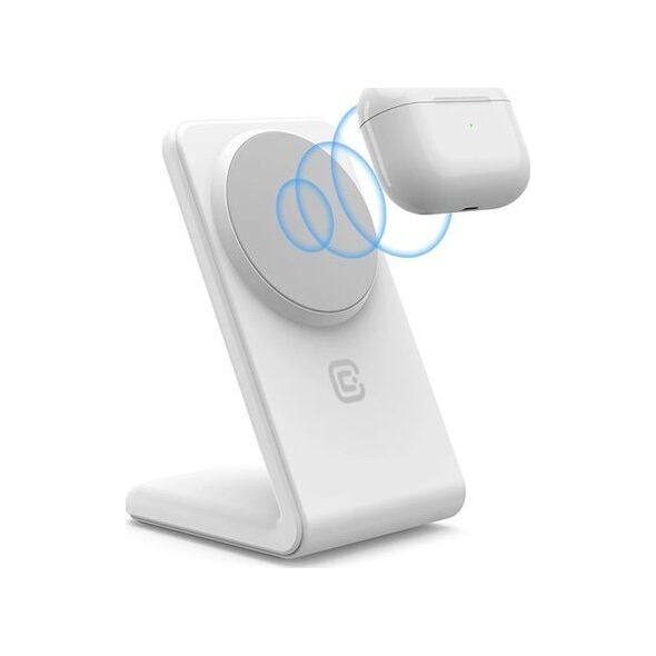 Ładowarka Crong Ładowarka bezprzewodowa 2w1 z MagSafe do iPhone i AirPods 13146670 5904310703536