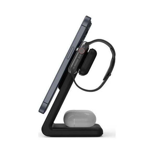 Ładowarka Crong Ładowarka bezprzewodowa 3w1 z MagSafe do iPhone, Apple Watch i AirPods 13146672 5904310703529