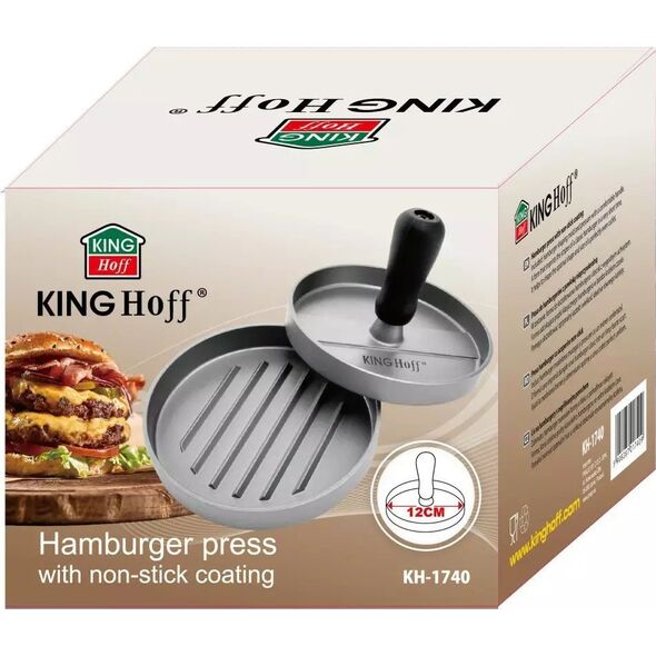 KingHoff Praska do mięsa na hamburgery wyciskarka 12 cm KINGHoff KH 1740 13154406 5908287217409