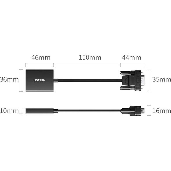 Adapter AV Ugreen Adapter UGREEN 50945 VGA do HDMI 13155594 6957303859450