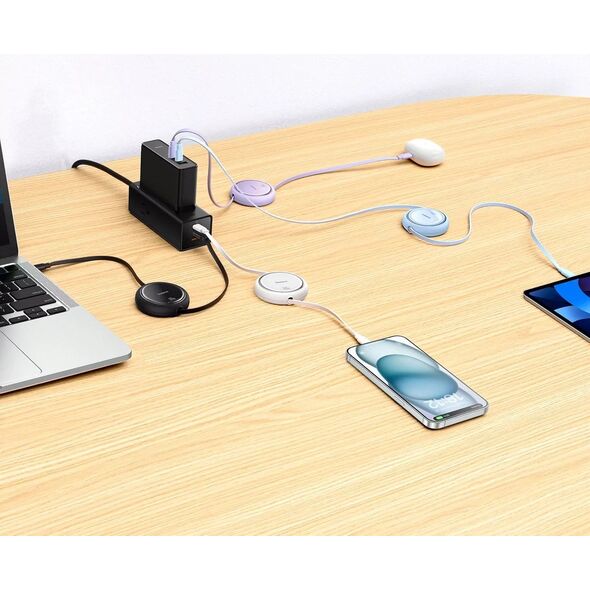HUB USB Baseus Kabel USB-C do USB-C Baseus Free2Draw, PD, 100W, 1m (biały) 13168148 6932172647520