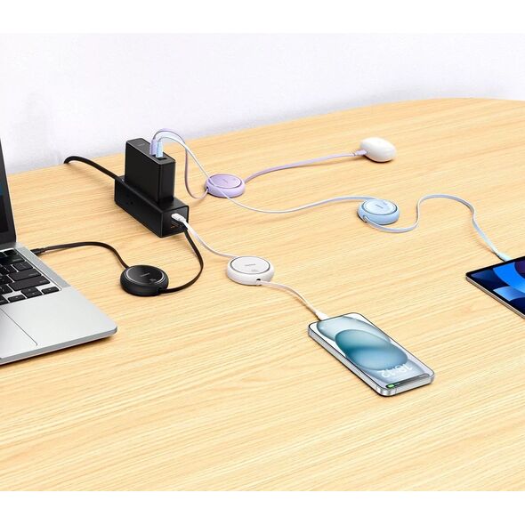 HUB USB Baseus Kabel USB-C do USB-C Baseus Free2Draw, PD, 100W, 1m (niebieski) 13168151 6932172647513