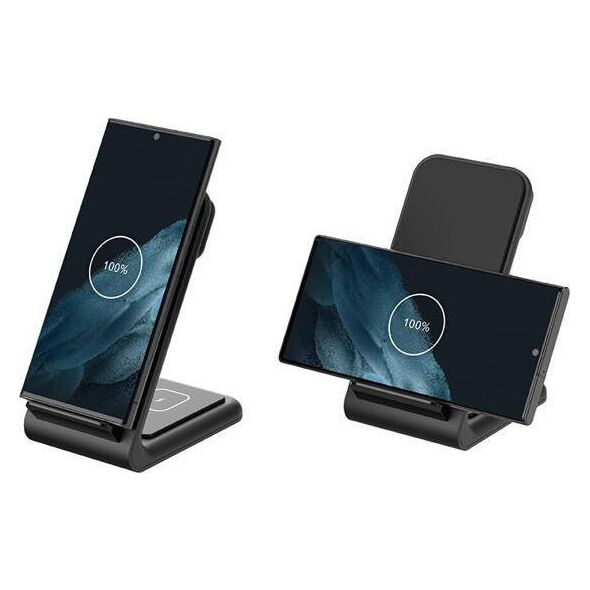Ładowarka Crong Ładowarka bezprzewodowa 3w1 do iPhone, Samsung & Android, Galaxy Watch i słuchawek TWS 13169330 5904310703550