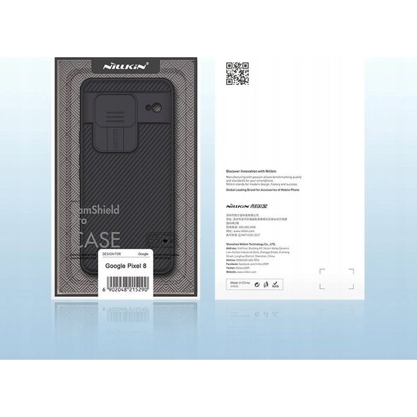 Nillkin Etui Nillkin CamShield Pro Case do Google Pixel 8 (czarne) 13170074 6902048264854